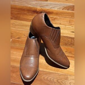 Durango Western Brown Leather Ankle Boots